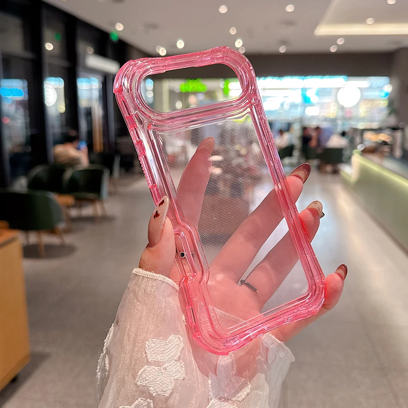 Heavy Duty 3-in-1 Clear Anti-Drop iPhone Case | Shockproof Protective Cover