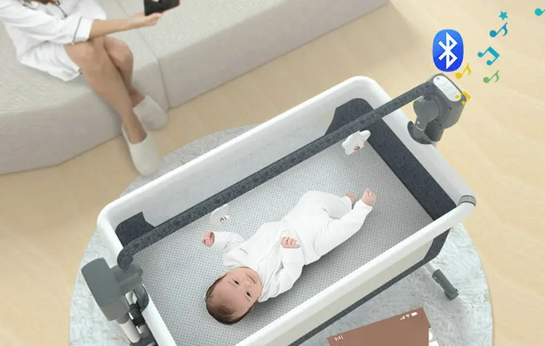 Newborn Electric Cradle Rocking Chair, 3 Timer 5 Swing Modes