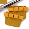 1Pair Weight Lifting Training Gloves Palm Protection Cowhide Fitness Sports Gymnastics Grips Pull Ups Weightlifting Workout 6