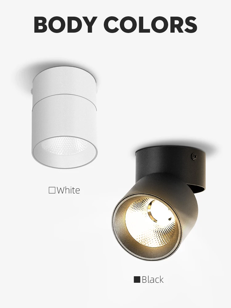 Description Picture 5 of itemFoldable Led Downlight Surface Mounted Spotlight Ceiling Lamp Kitchen Led Spot Light for Store Home Living Room Decor Lighting