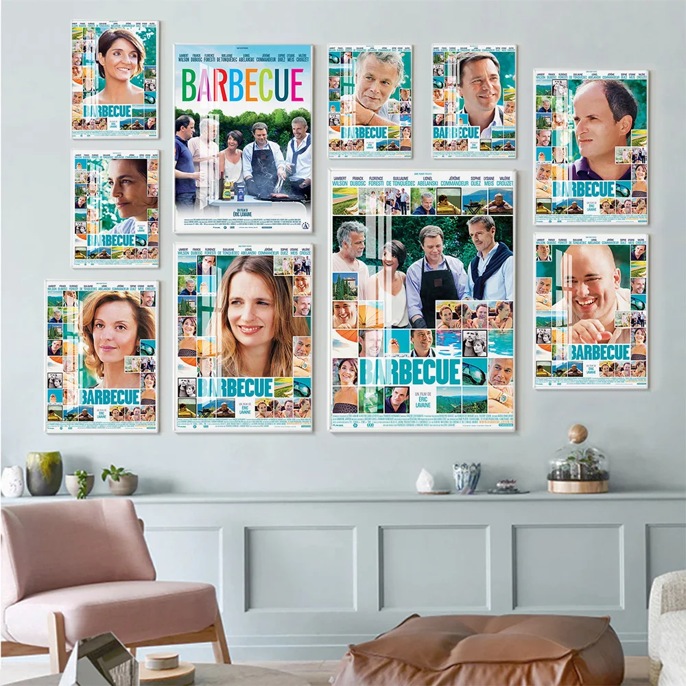 

Французский комбинезон для барбекю, комедия, пленка, Художественная печать, настенные наклейки, постер, Декор для дома