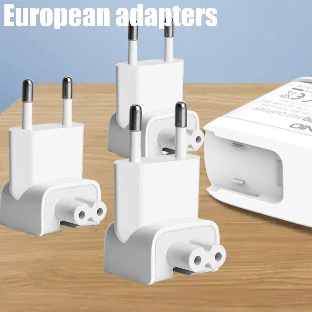 Laptop Charger 5-1PCS EU Plug Adapter Converters For Apple MacBook 45W Magsafe 60W 85W IPad Pro 6A Fast Charging