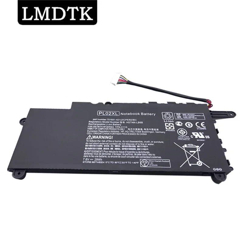 

LMDTK New PL02XL Laptop Battery For HP Pavilion 11 X360 11-n010dx 11-n000snx 11-N014TU 11-N030TU 751681-421 HSTNN-LB6B DB6B 7.6V