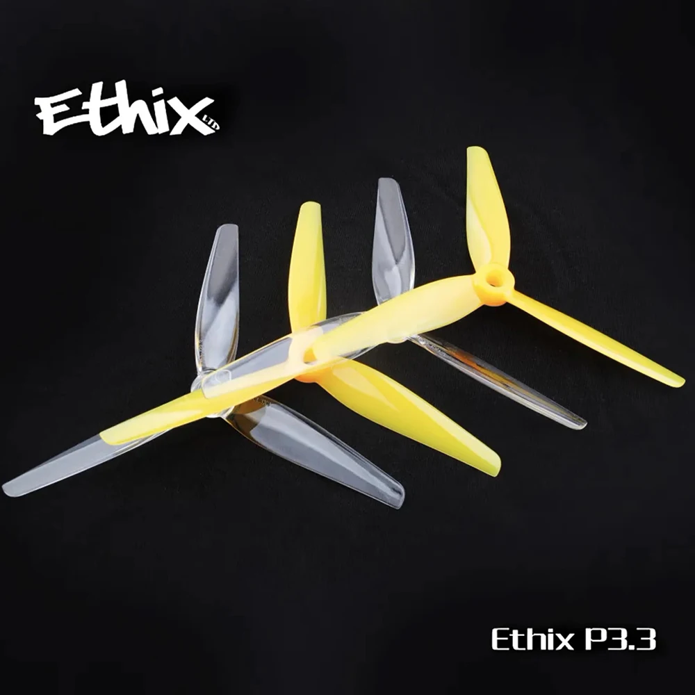 

8pairs HQProp Ethix P3.3 5.1X3.3X3 Propeller 5.1inch Props 5133 3-Blade Freestyle For RC DIY FPV Racing Drone