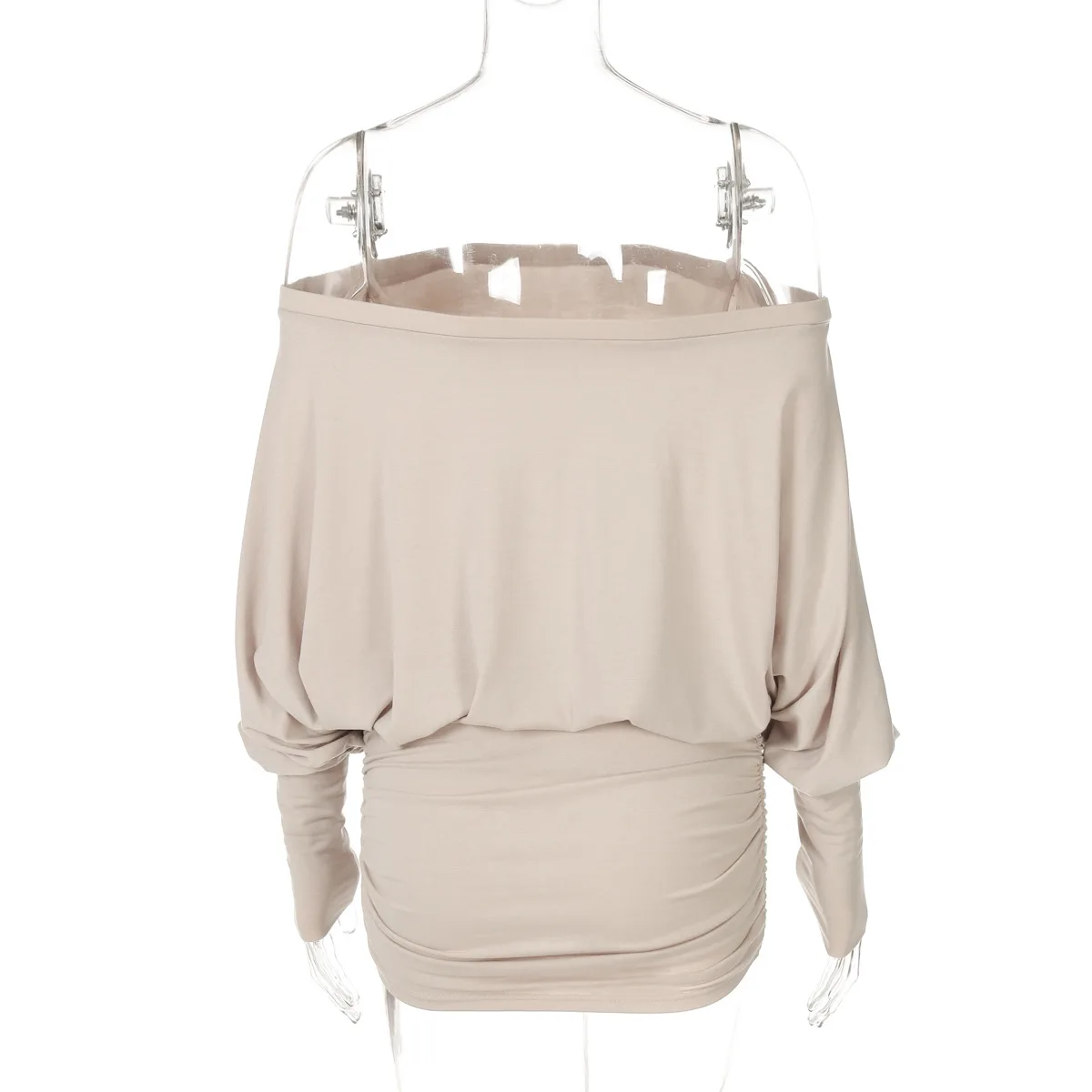 Fashion Spring Summer Women's Sexy Solid Color Elegant Casual Skirt Irregular Bare Shoulder Sexy Mini Short Dress Party Clubwear