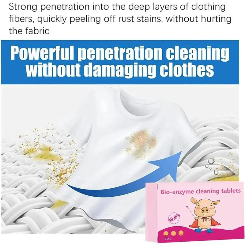 Multi-functional Laundry Cleaning Tablets clothes Pillowcases Shoe Cleaning Enzyme Cleaning Tablets Home Cleaning Supplies