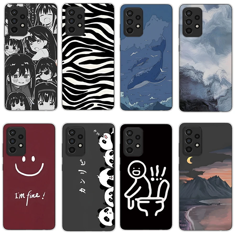 Custodia In Silicone Per Samsung Galaxy A52S S3 S4 Mini Custodie Coque Paraurti Cover Posteriore Full 360 Protettivo Morbido Tpu