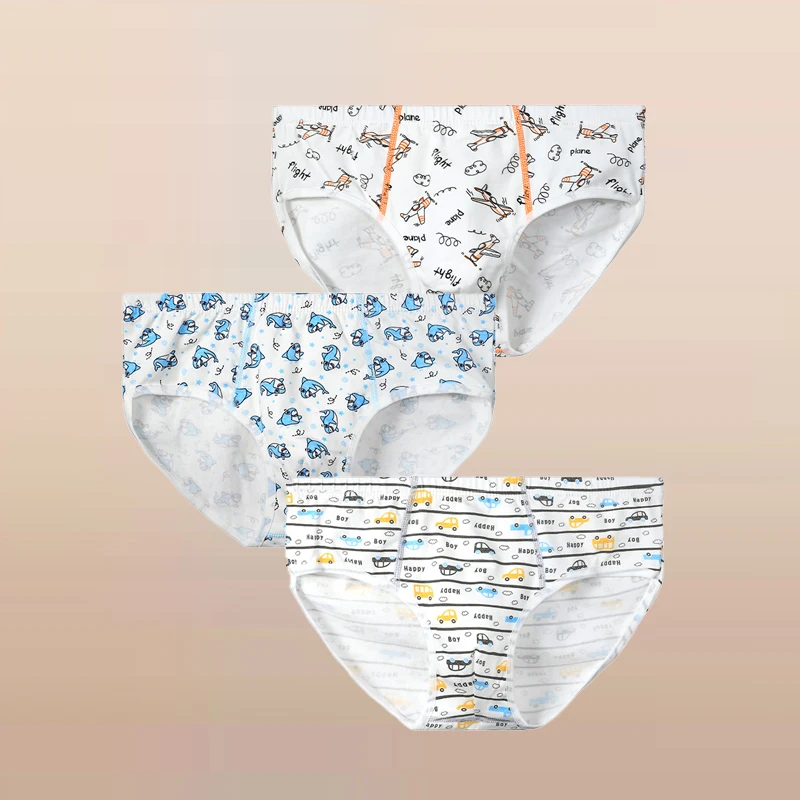 4 pezzi di biancheria intima di cotone per bambini, pantaloni piatti per ragazzi e neonati, stile estivo sottile senza pp, ragazzi piccoli e bambini medi - immagine 6