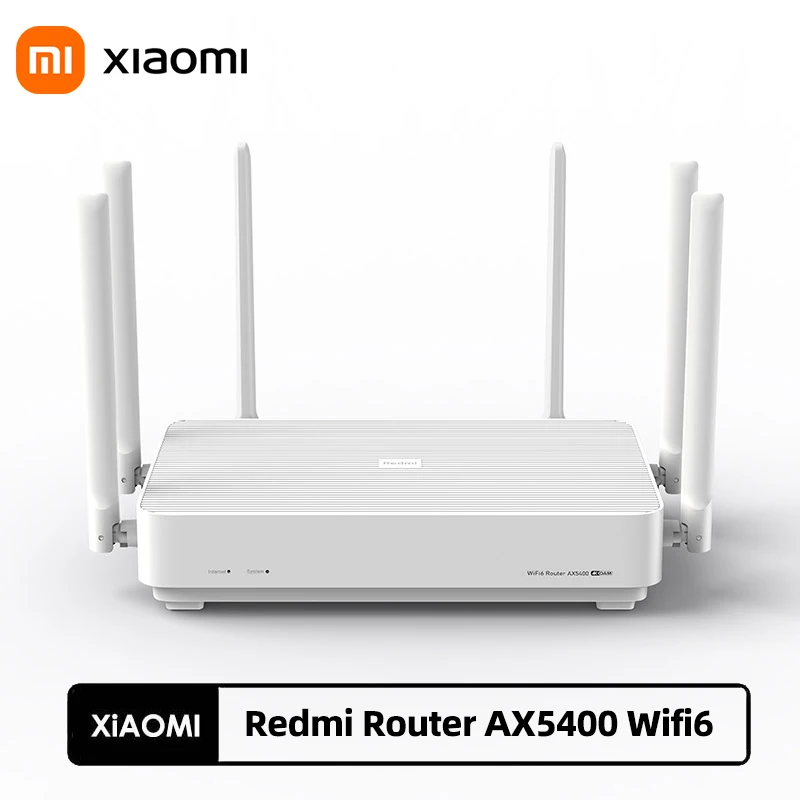 Xiaomi Redmi Router AX5400 Wifi 6 Enhanced Version 160MHz 512MB Qualcomm Chip 2.5G 5G Network Port Signal Booster Mesh Repeater |