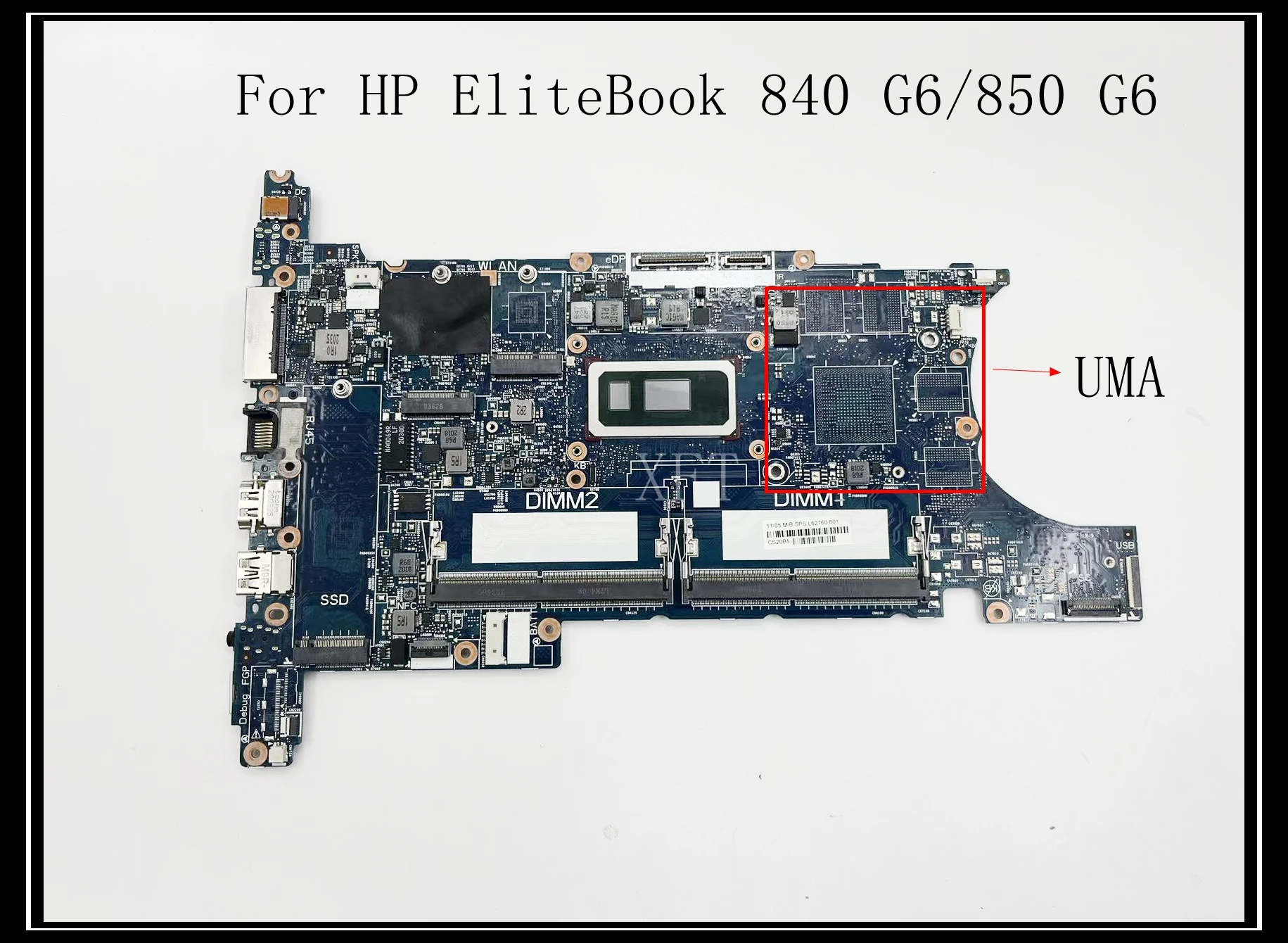 For HP EliteBook 840 G6/850 G6 Laptop Motherboard DDR4 With I5 I7 CPU ...