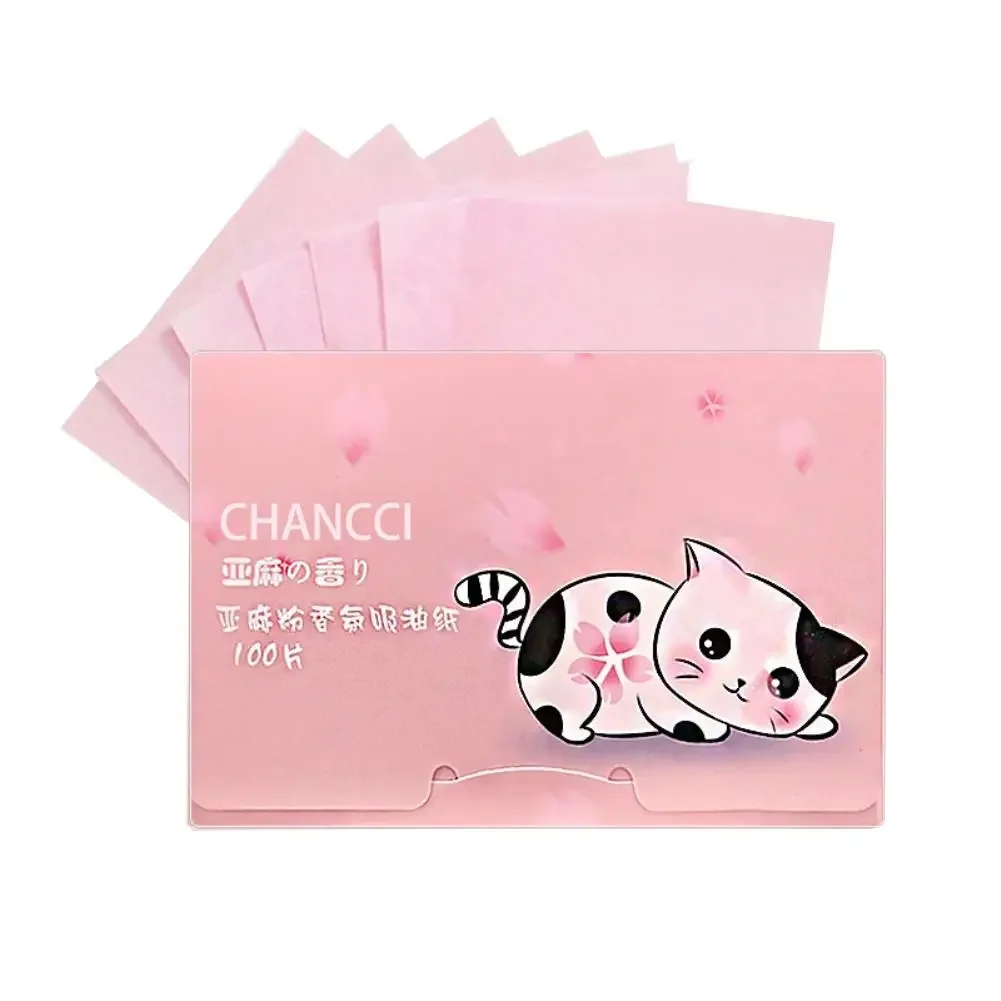 Facial Oil Suction Paper 100 Portable Withdrawable Oil Paper Tablets Facial Fragrance Absorbing Shine Controls Q0D1 face oil absorbing paper
