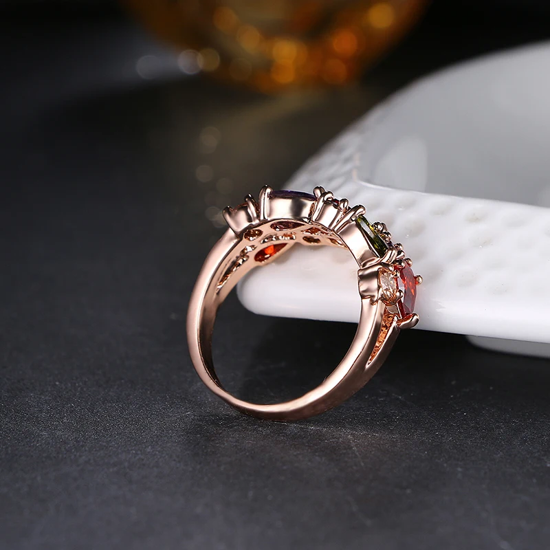 Fashion Mona Lisa Silver Color Engagement Ring AAA Zircon Wedding Rings for Women Crystal Jewelry Accessories anillos crystal rings engagement rings zircon rings fashion rings wedding rings fashion ring finger rings