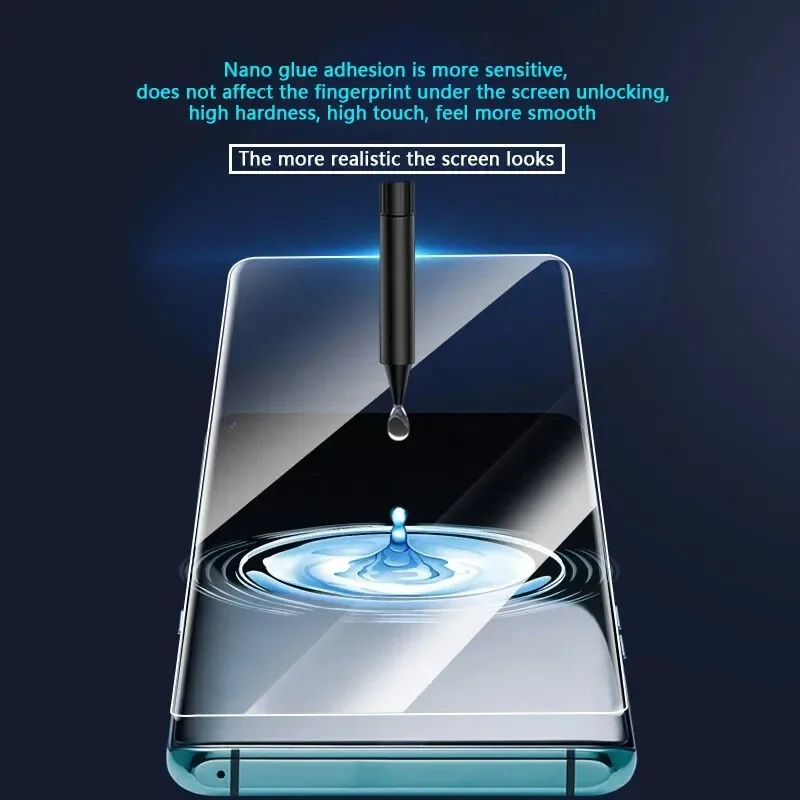 Curved High Quality Full Glue UV Tempered Glass Screen Protector