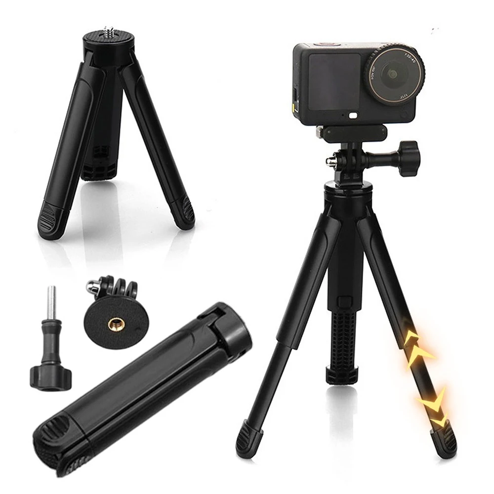 Support Trépied GoPro 2in1/3in1 - Perche Télescopique et Trépied de Bureau