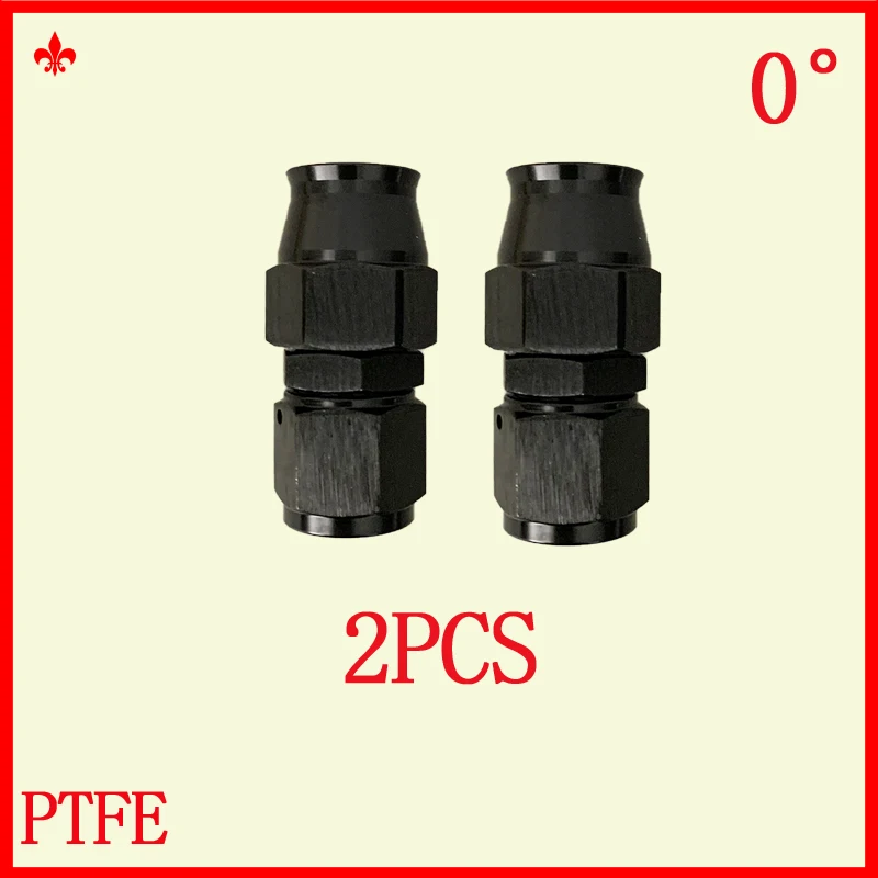 ขั้วต่อ PTFE AN4 AN6 AN8 AN10ปลายสายท่อเชื้อเพลิงอะแดปเตอร์เชื่อมต่อท่อน้ำหล่อเย็นน้ำมันหมุนตัวเชื่อมต่อปลายหมุน 1