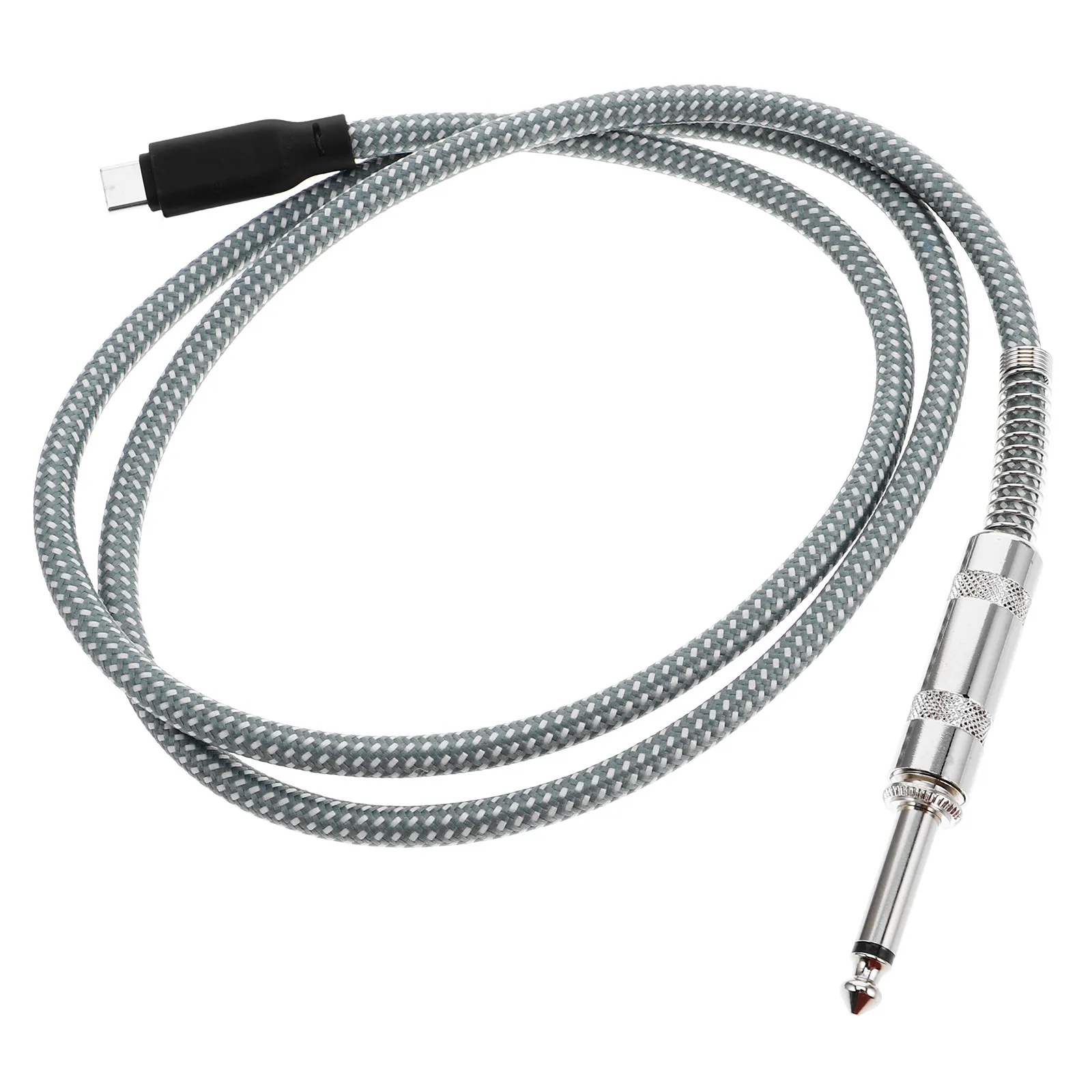 6.35mm 남성형 USB-C 오디오 녹음 케이블 기타 스마트폰 컴퓨터용 높은 호환성 안정적인 구리 전송 오디오