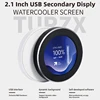 TURZX 2.1 Inch IPS Secondary Screen USB Type-C 480x480 Round Display for Water Cooler PC CPU GPU RAM HDD Monitor with CNC Case