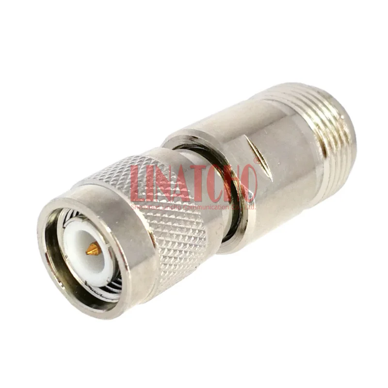 Good Quality 50ohm RF Brass Straight Connector TNC Male to N Female Antenna Adapter