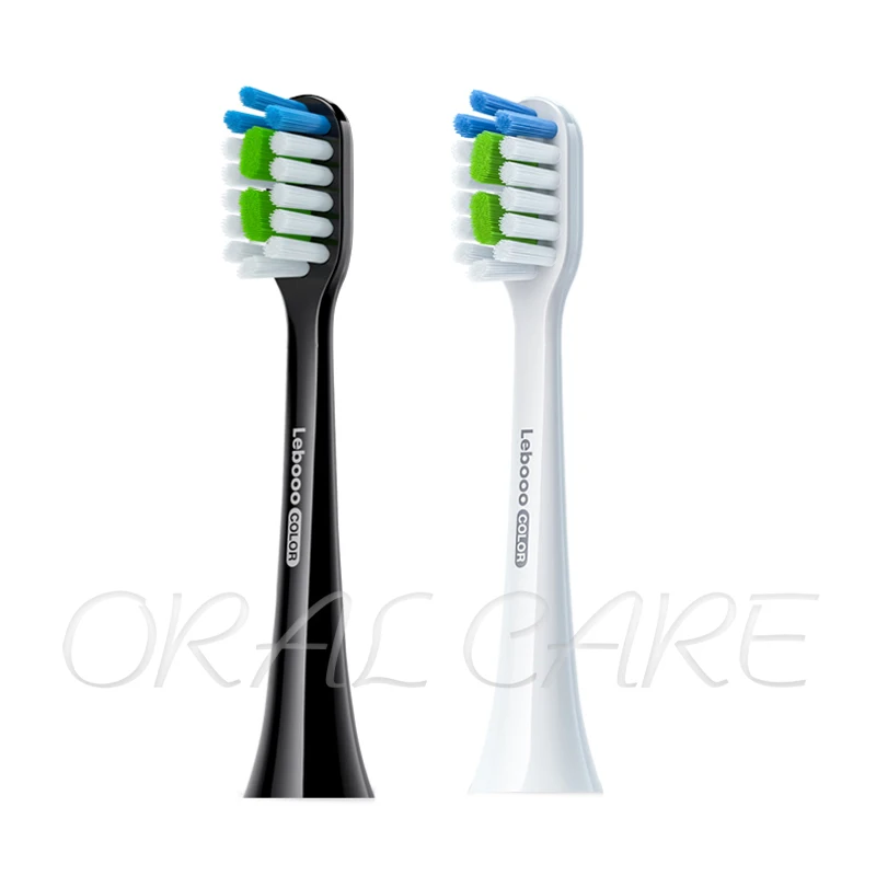 Lebooo Original Brush Head Soft General Brush Head For 2S/KQ520/X5 Replacement Brush Head DuPont Bristle Adult Toothbrush Head 3