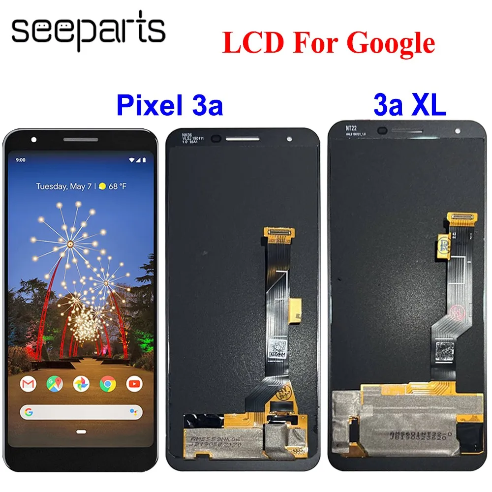 

6.0" For Google Pixel 3a XL LCD Display Touch Screen Digitizer Assembly Replacement Screen 5.6" For Google Pixel 3a LCD Display
