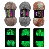 1pc 50g Glow in Dark Polyester Wool Luminous Knitting Yarn for Hand Knitted Cardigan Scarf Carpet Sweater Hat 1