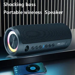 ZEALOT S51 Pro 40W Wireless Speakers, Outdoor Portable Subwoofer Speaker, Waterproof IPX 6,  Dual Pairing,5200mAh Battery.