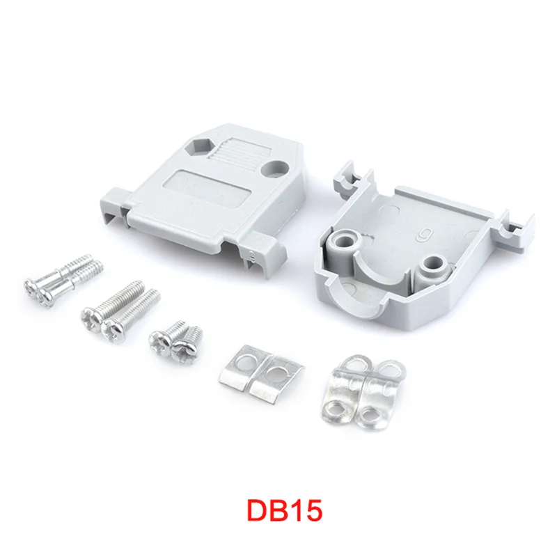 Cappuccio Dell'Alloggiamento Della Copertura In Plastica Da 20 Pezzi Per D-Sub 15 Pin 2 Righe Db15 Pin Seriale