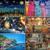 38*26cm Adults 1000 Pieces Paper Jigsaw Puzzles Puppy Gathering Cute Animals Paintings Stress Reducing Toys Christmas Gifts 6