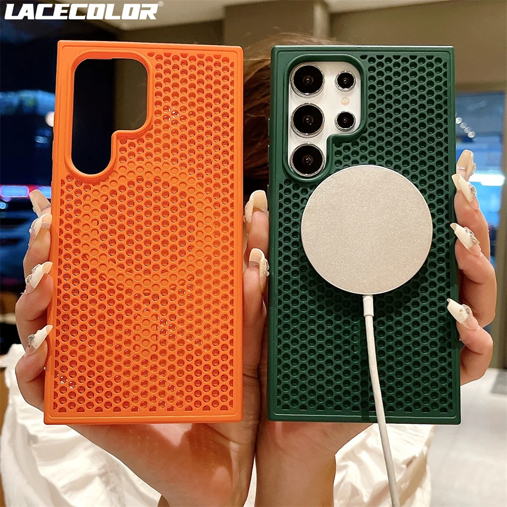 Luxury Heat Dissipation Magnetic Wireless Charging Case