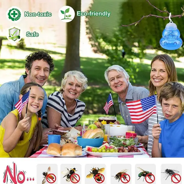 Új Műanyag Tök Méhek Trapreusable A Kültéri Csapdák Számára, Újrafelhasználhatók Kerti Otthoni Farm Gyümölcsös Gyümölcs Standjaihoz - Image 5