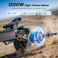 iScooter iF1 Electric Scooter 1200W E-Scooter 48V 10Ah Escooter 45KM High-Speed Support APP Aviation Grade Aluminum Alloy Foldable Scooter 6
