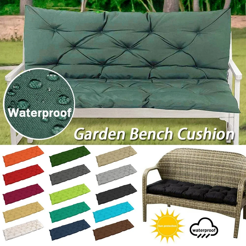 Color : Red, Size : 100x100x8CM Muyuuu 2-3 Seater Garden Bench Cushion Anti-UV Replacement Thick Backrest Pad Swing Chair Cushion for Outdoor Metal Wooden Benches 