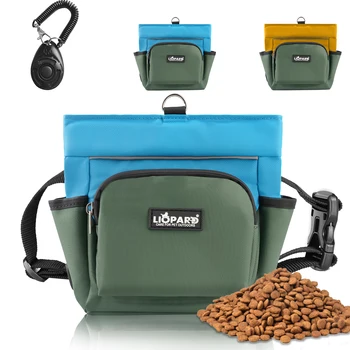 Borsa per dolcetti per cani in vendita calda per addestramento alla camminata Custodia portatile per snack per animali domestici con cintura in vita Resistente impermeabile