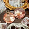 1Roll Tape Vintage Rose Decoration Adhesives Round Roll PET Handbook Material Scrapbook Cut Supplies 45MM*30CM 6