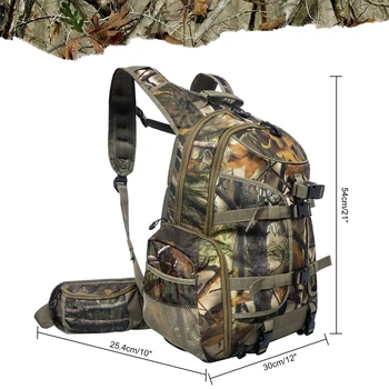 35L Hunting Backpack Camo Hunting Pack with Gun Bow Pocket Long-Lasting Large Capacity Hunting Day Pack 2