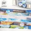 JIANWU 30mm*200cm Sky and Sea Series Landscaping Material Collage Washi Tape Creative DIY Journal Scrapbooking Stationery 1