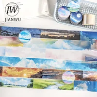 JIANWU 30mm*200cm Sky and Sea Series Landscaping Material Collage Washi Tape Creative DIY Journal Scrapbooking Stationery 1