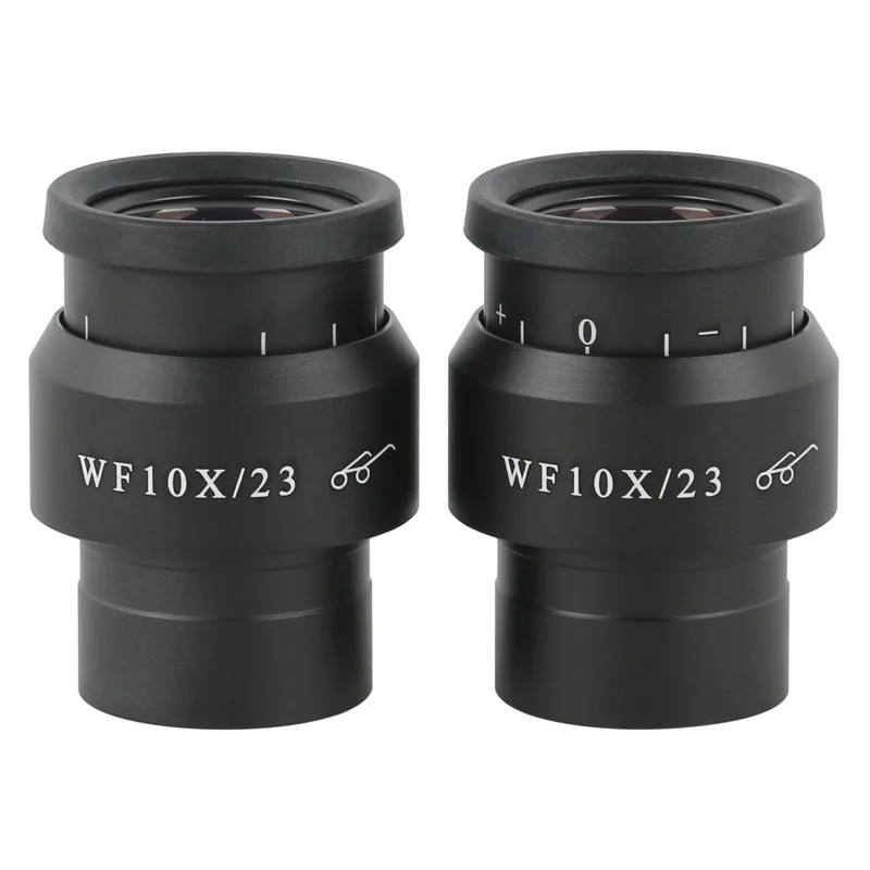 WF10X-23mm Wide Field Eyepiece For Binocular Trinocular Stereo Microscope 30MM Installation Interface 1PCS microscope eyepiece