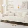 Thickeing Plush Arched Shape Pattern Sofa Cushion New Soft Sofa Cover Sofas Cover Universal Anti-slip Solid Color Couch Cushion 3