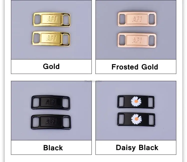 2 teile/para AF1 Diamant Schuh Charms Mode Schnürsenkel Schnalle Qualität Metall Schnürsenkel Dekorationen Chapa Af1 Schnallen Schuhe Zubehör – Detail 10
