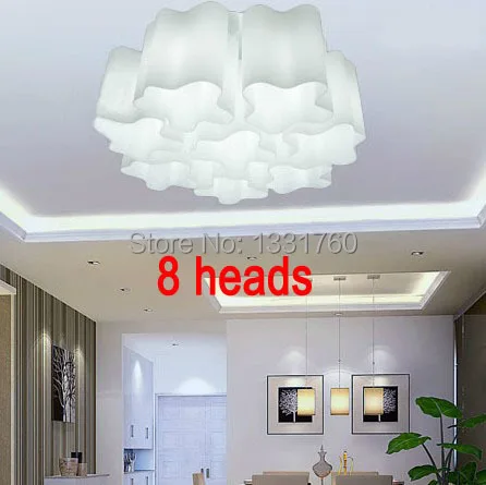 Logico Collection Lounge Living ceiling lights modern design cloud ceiling lamp milk glass 1/3/6/7/8/9/12