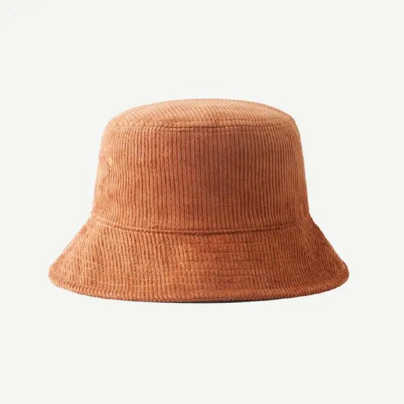 Eimer Hut Männer Frauen Herbst Winter Cord frauen Eimer Hut Fischer Kappe Einfarbig Casual Einfache Sonnenschirm Offizielle-website – Detail 9
