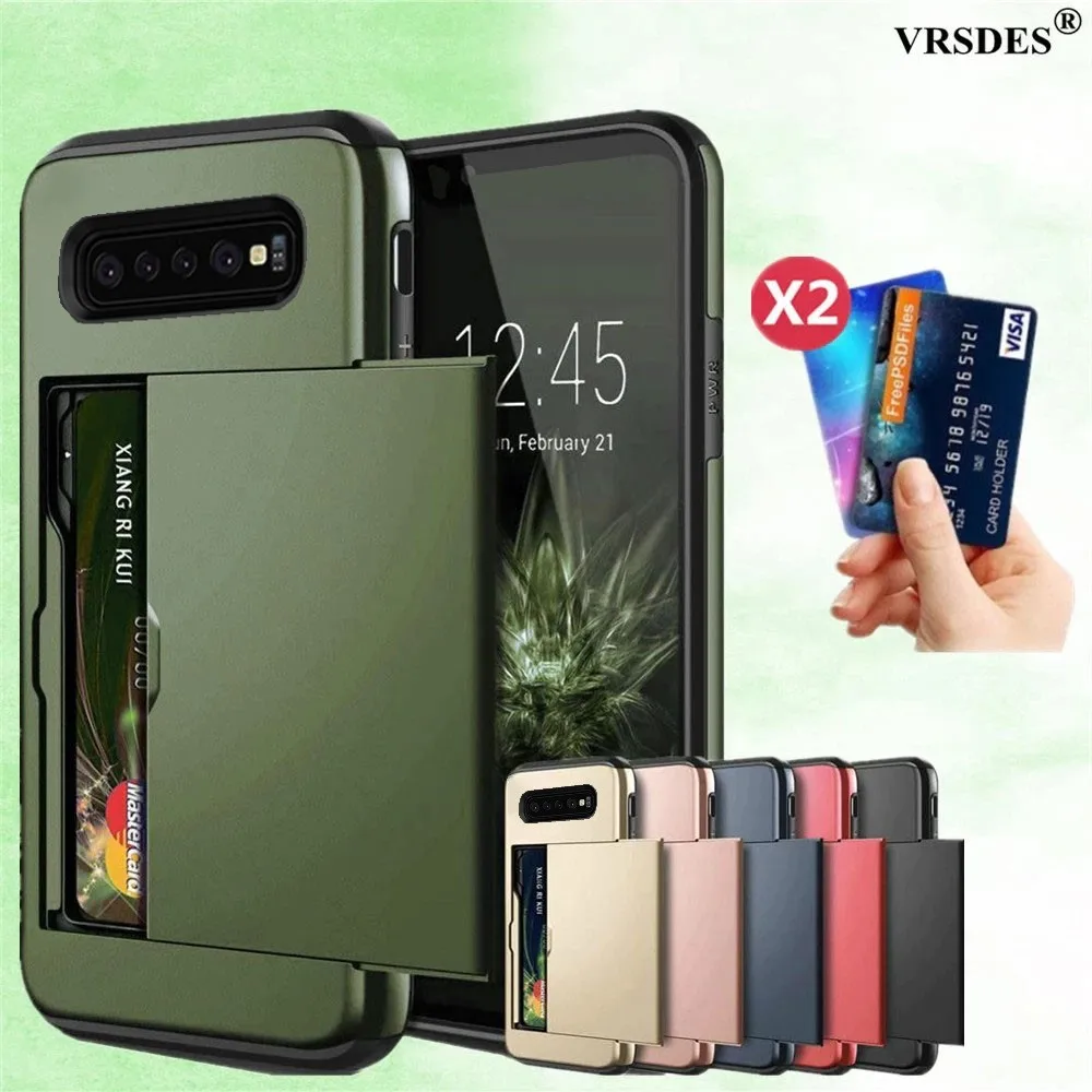 Custodia Per Scheda Di Scorrimento Armor Per Samsung S10 5G Custodia Per Slot Per Schede Per Samsung Galaxy S10 5G S10 Plus S10 E Custodia Per Telefon