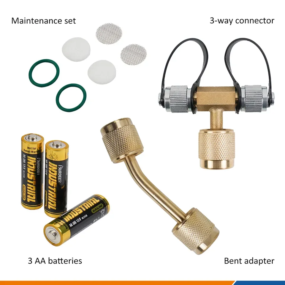 Elitech VG-760 Digital Vacuum Gauge - HVAC Micron Gauge 0-19000 Micron, 1/4" SAE Fitting, 8 Units, IP65 Rated