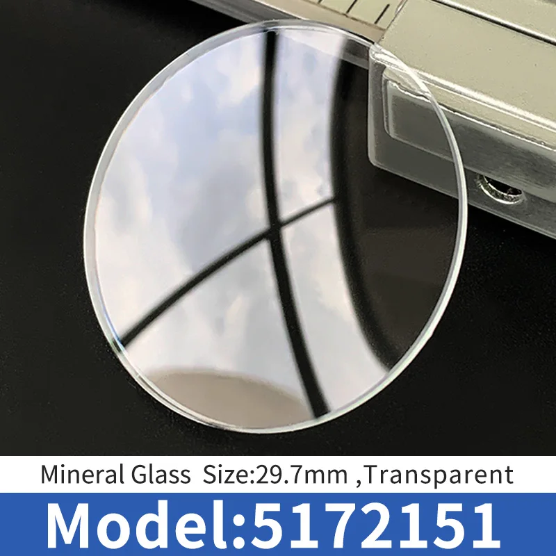 Vetro Minerale For Orologio A Cupola Singola Con Lente Curva, Spessore Del Bordo Di 2,0 Mm, Cristallo Rotondo, Diametro 25-42 Mm, Lente - Foto 7