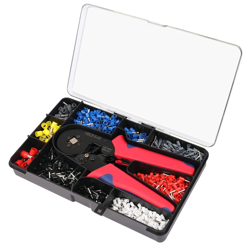 

Networking Toolkit Ferrule Wire Tubular Terminal Crimping Tools HSC8 6-4A Pliers Clamp crimper Sets