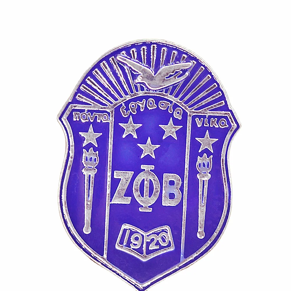 

Большая Металлическая синяя эмалированная группа Soror с 1920 года, брошь ZETA PHI BETA Shield, булавка ZPB, ювелирные изделия