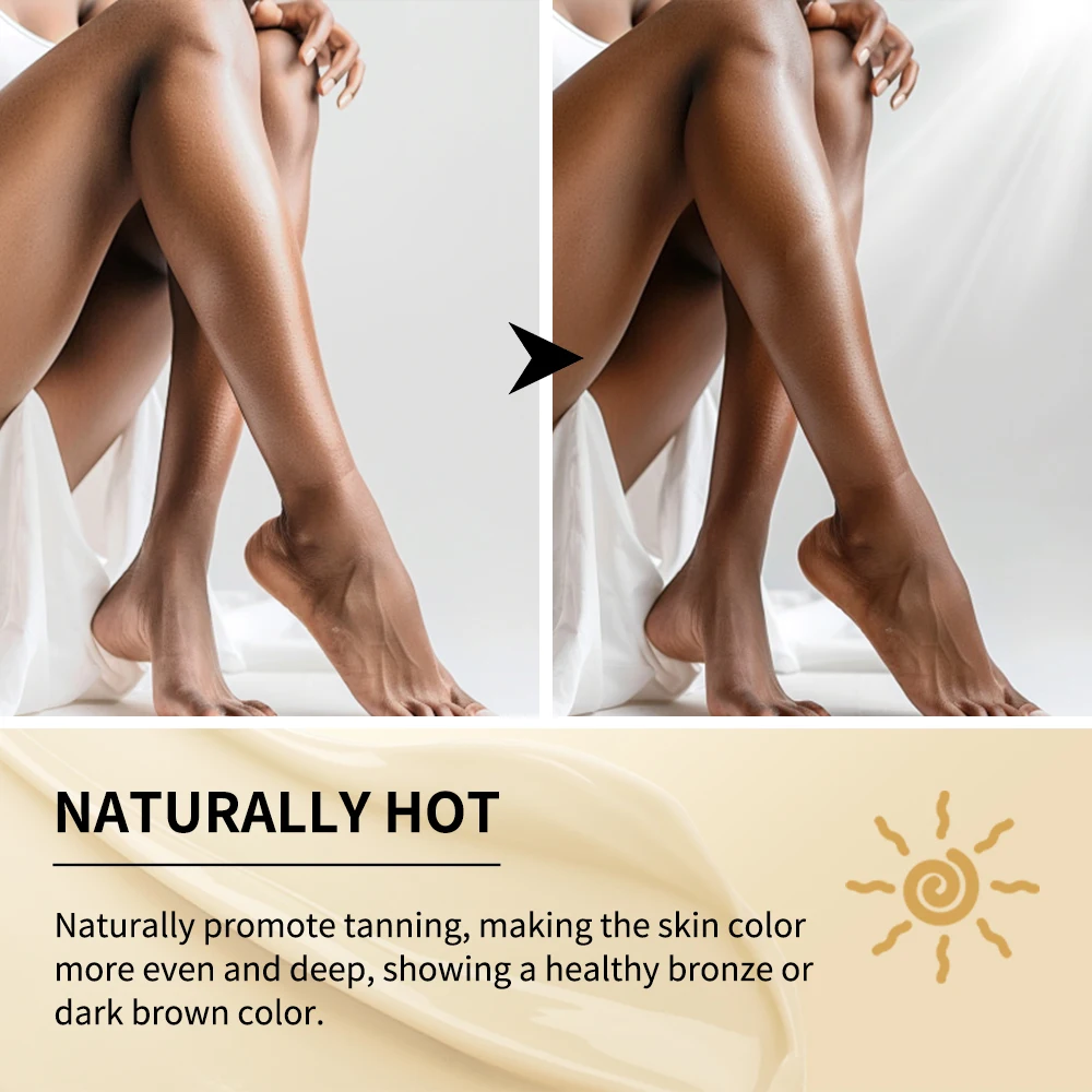 100ml Tanning Body Foundation Long-lasting Moisturizing Tanned Intensifier Body Self Tanner Cream Concealer Even Skin Tone
