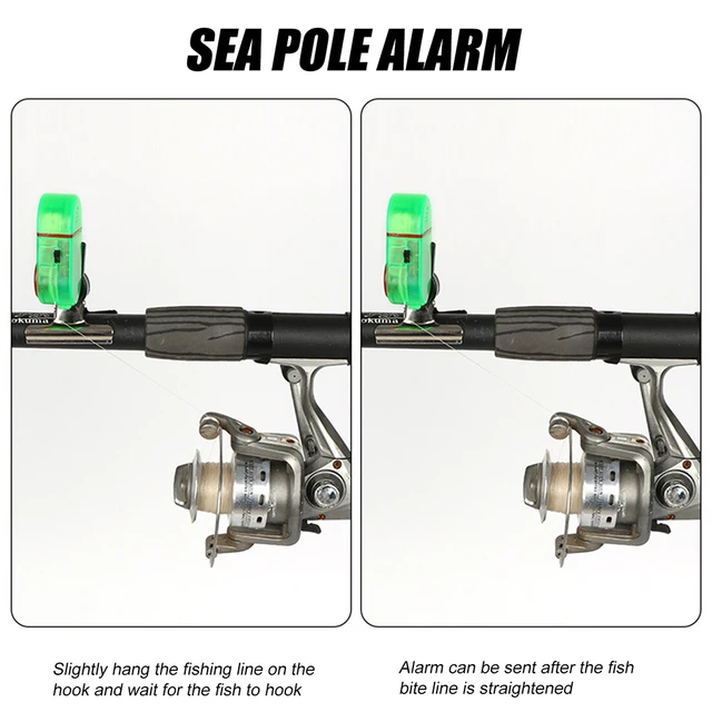 Fish Bite Lure Alarm Double-lamp Alert Alarm Sound Bell High Volume Fishing  Finder Alarm Sensitive Accessories for Night Fishing