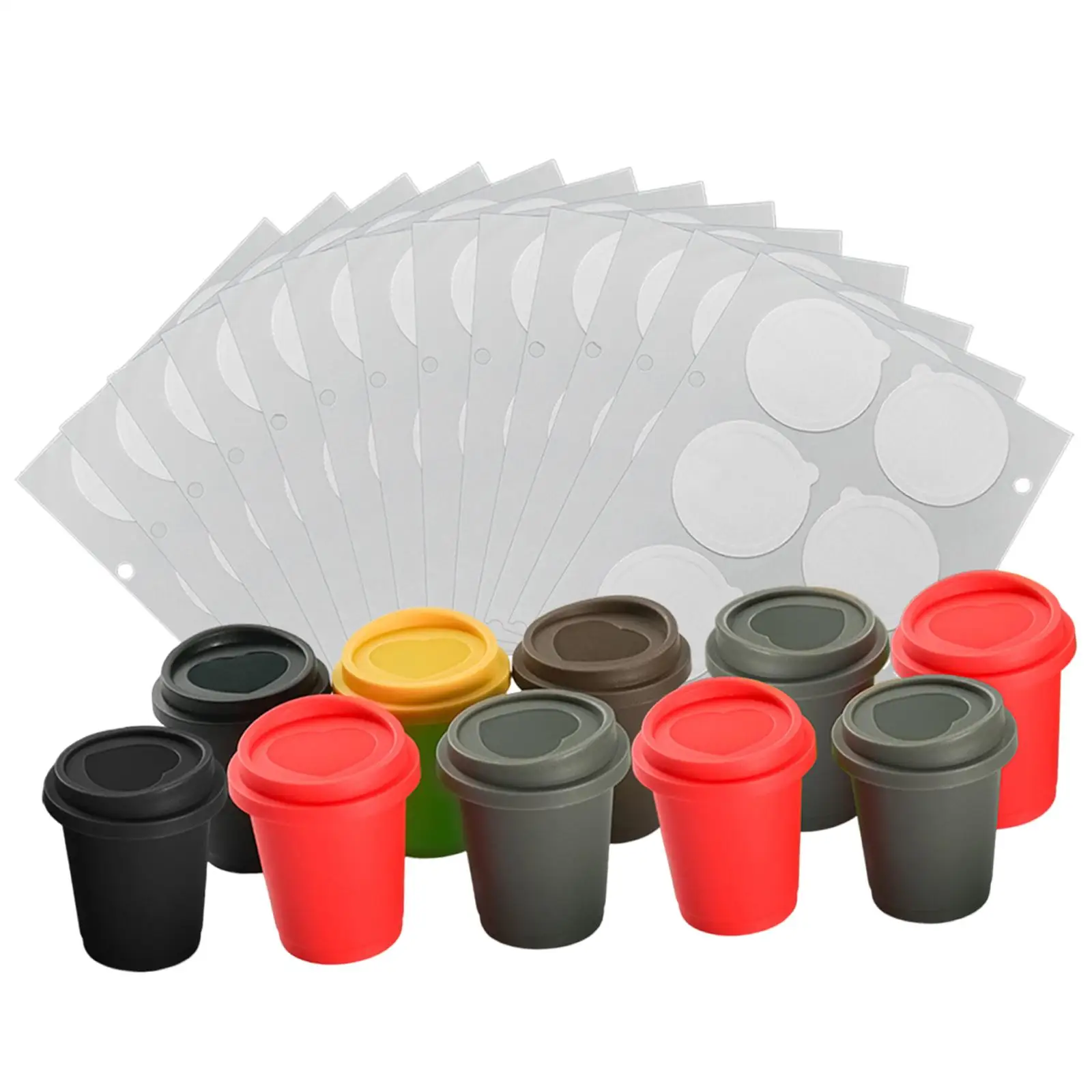 10Pcs Coffee Capsules Pods Portable Refillable for Coffee Maker Attachments